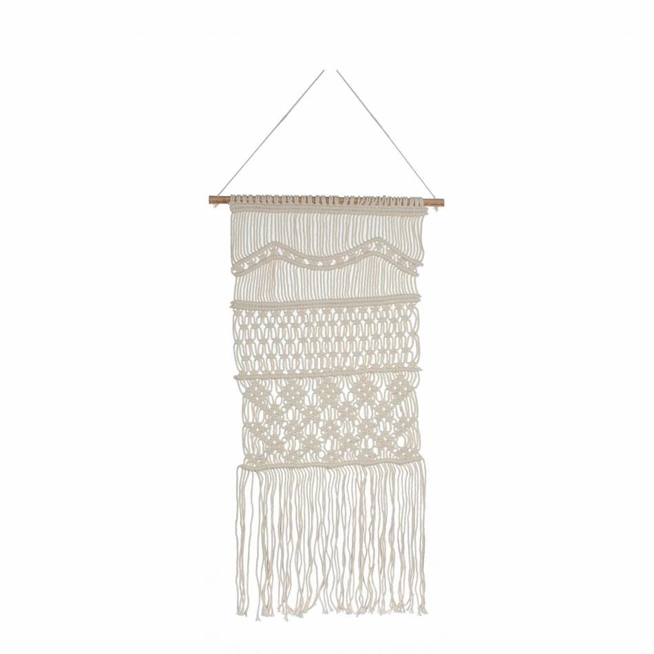 Macrame wandkleed - offwhite