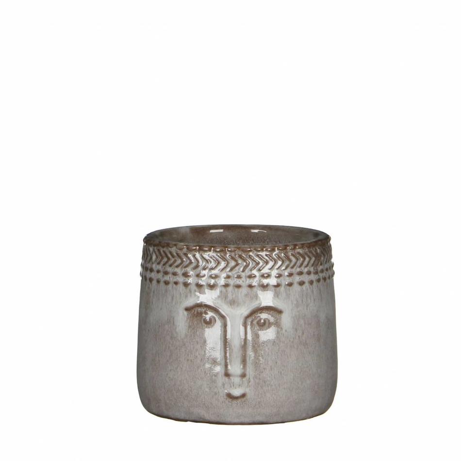 Flowerpot Happy - Grey