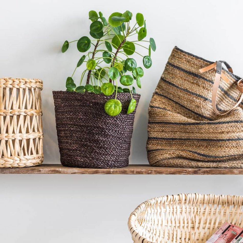 Jute bag / basket - Sakiori