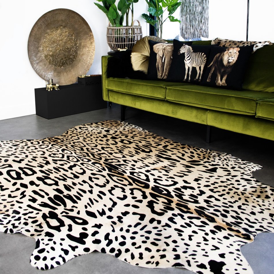 Carpet Cowhide - Jaguar