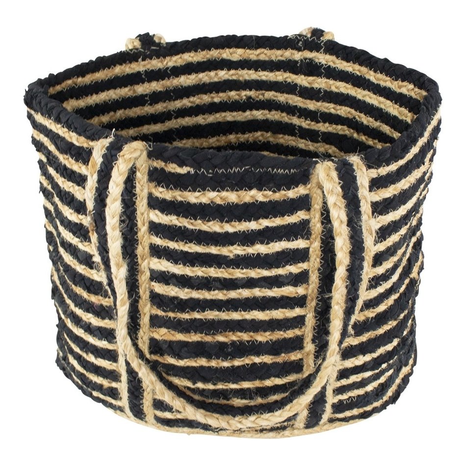 Burlab bag - Striped - Black