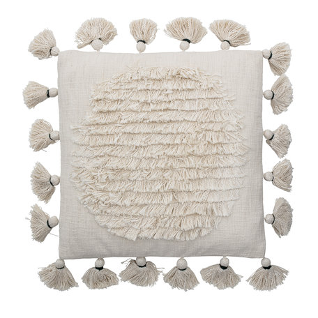 Cushion with tassels - Natural