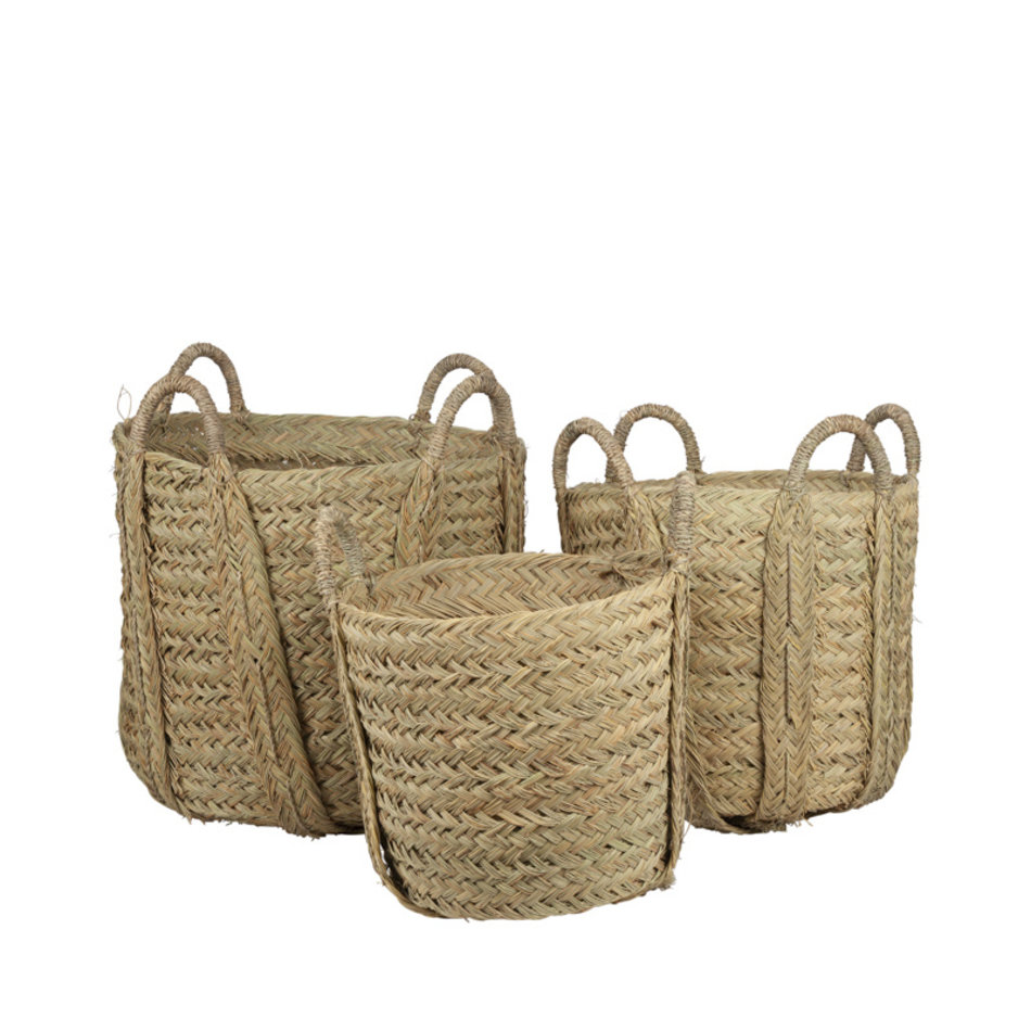 Essaouira seagrass baskets - Set of 3 pieces