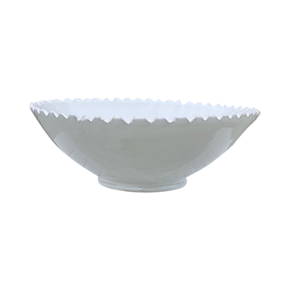 Zigzag bowl - White Tamegroute - 30 cm