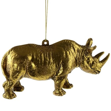 Christmas pendant - Rhino - Gold