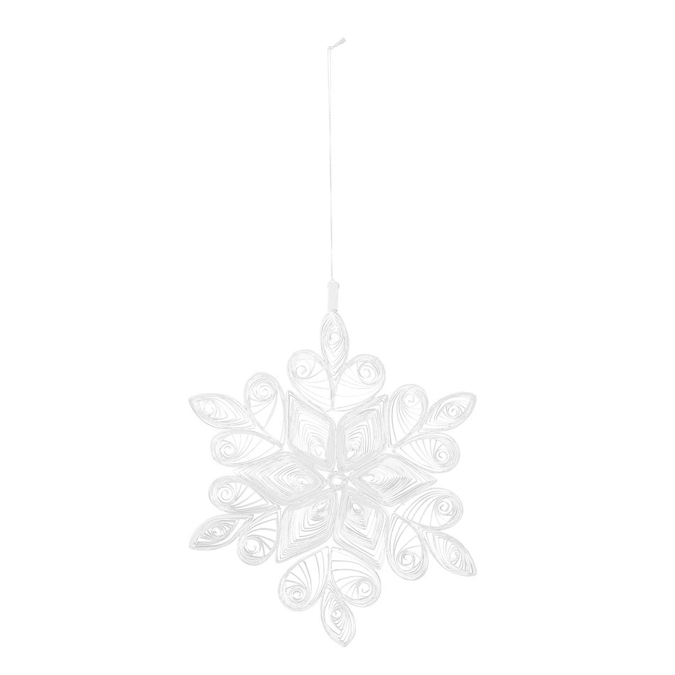 Christmas ornament - white - Paper - Ø 18 cm