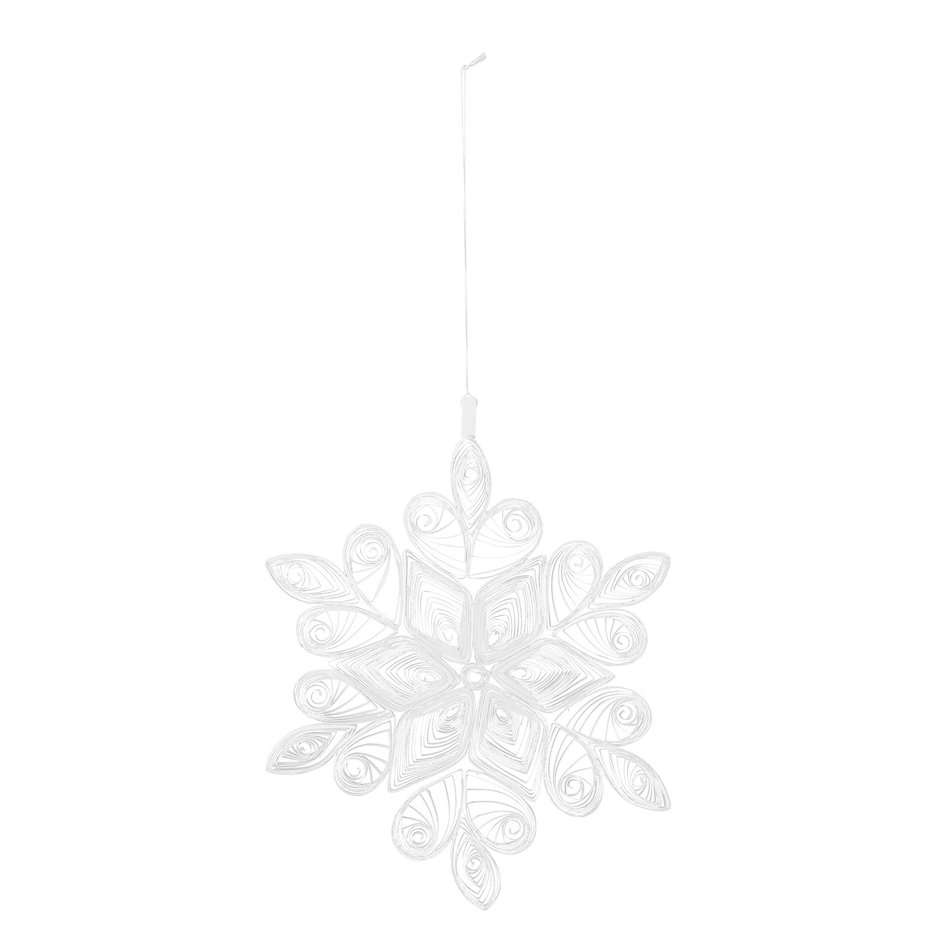 Kerst ornament - wit  - Papier - Ø 18 cm