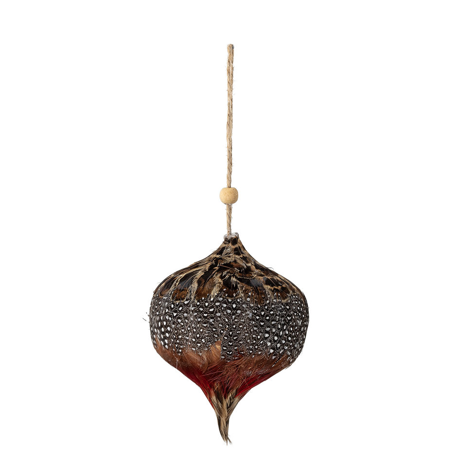 Bohemian Christmas pendant - Feathers