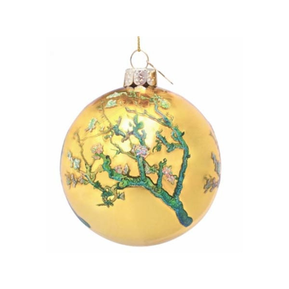 Wiegen hoog donderdag Kerstbal van Gogh / Gold blossom - Vondels kerstballen - Livv Lifestyle