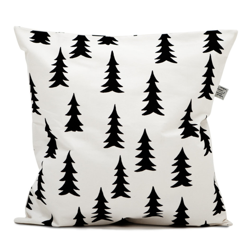 Cushion cover Gran - Black / White