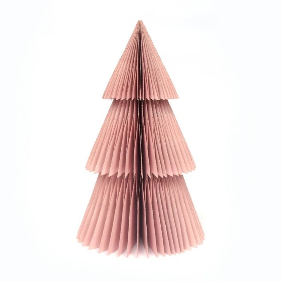 Paper Christmas tree - Pointed - Rose