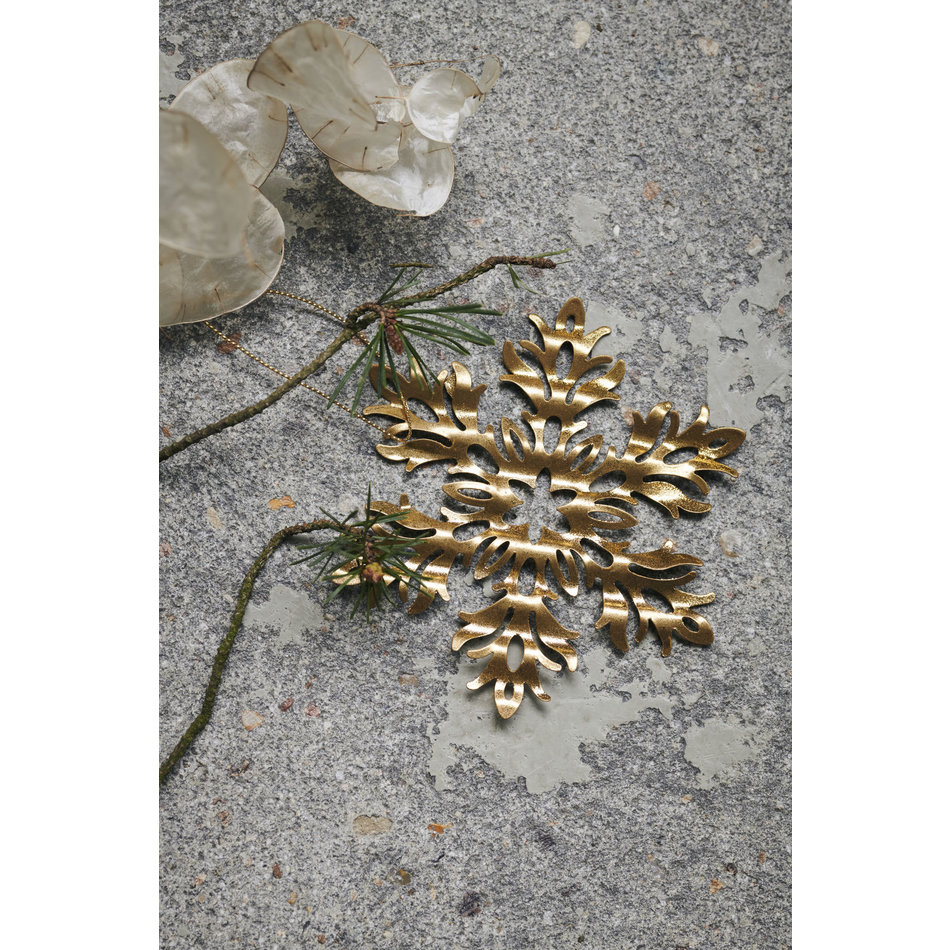 Snow flower - Antique gold