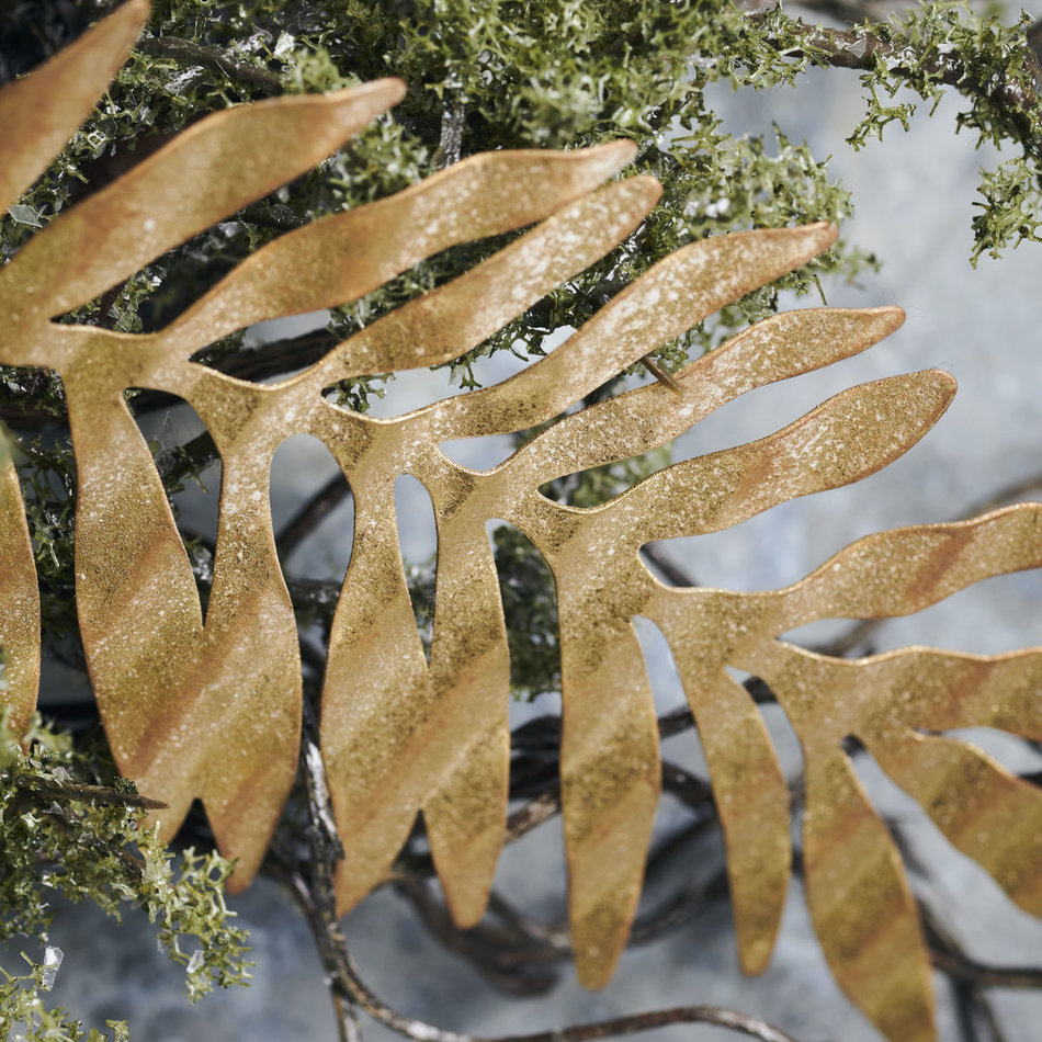 Ornament leaf - Antique gold