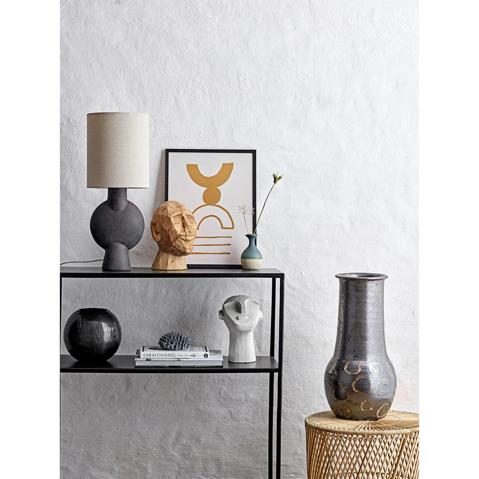 Table lamp Sergio - Black / Brown - Stoneware
