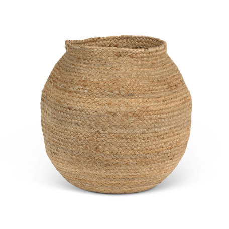 Jute mand - Naturel - Rond