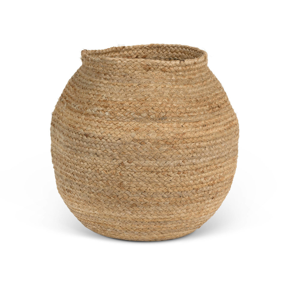 Jute basket - Natural - Round