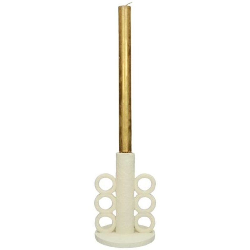 Modern candlestick - Circle - Cream