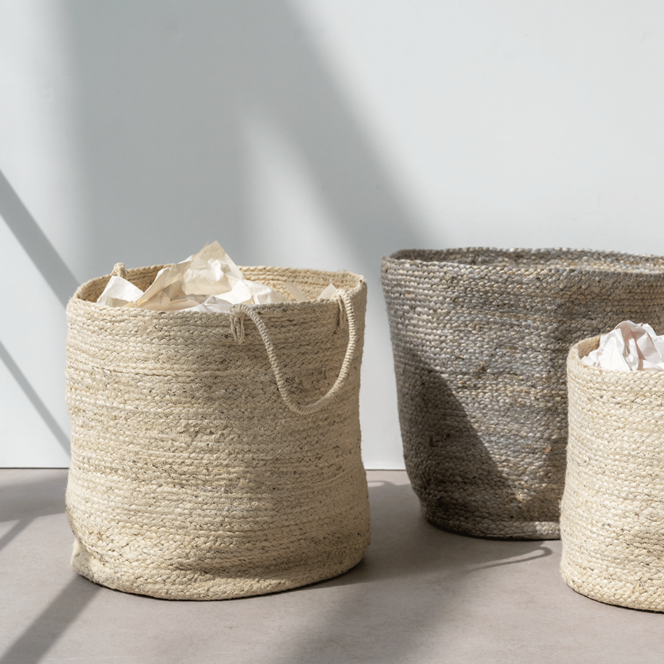 Storage bag Jute - Blond