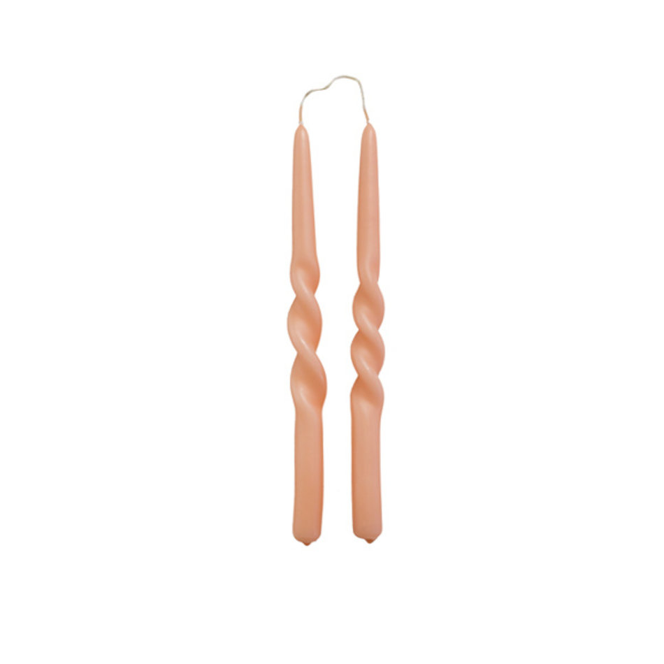 Twist kaars - Blossom - Set van 2 stuks