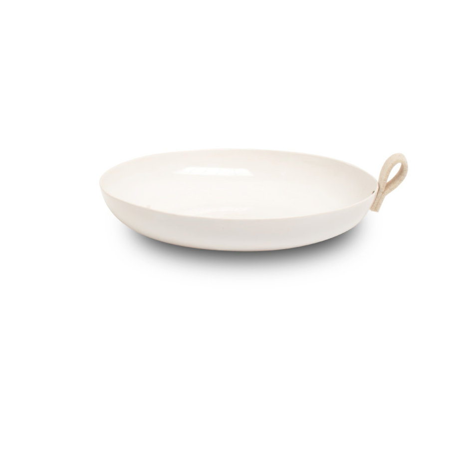 Bowl white - felt loop ecru