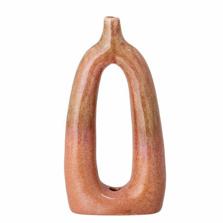 Deco vase Baldrian - Stoneware - Orange