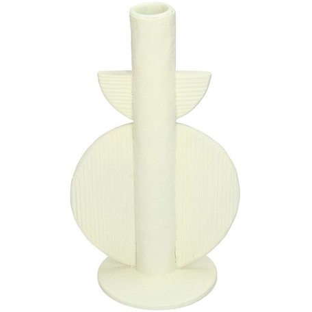 Modern candlestick - Polyresin - Ivory
