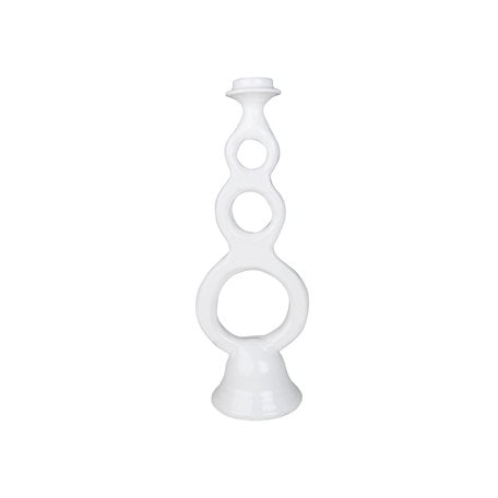 White Tamegroute - Holes candlestick - L