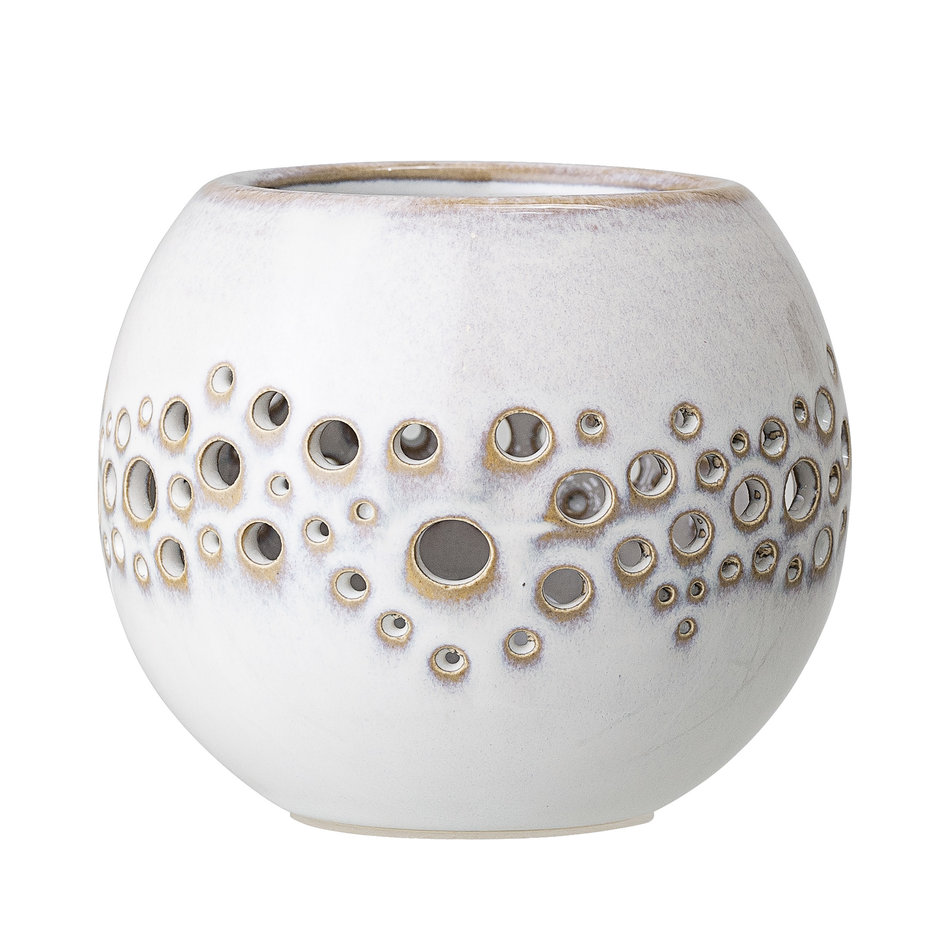 Tea light holder - Ceramic  - Cream