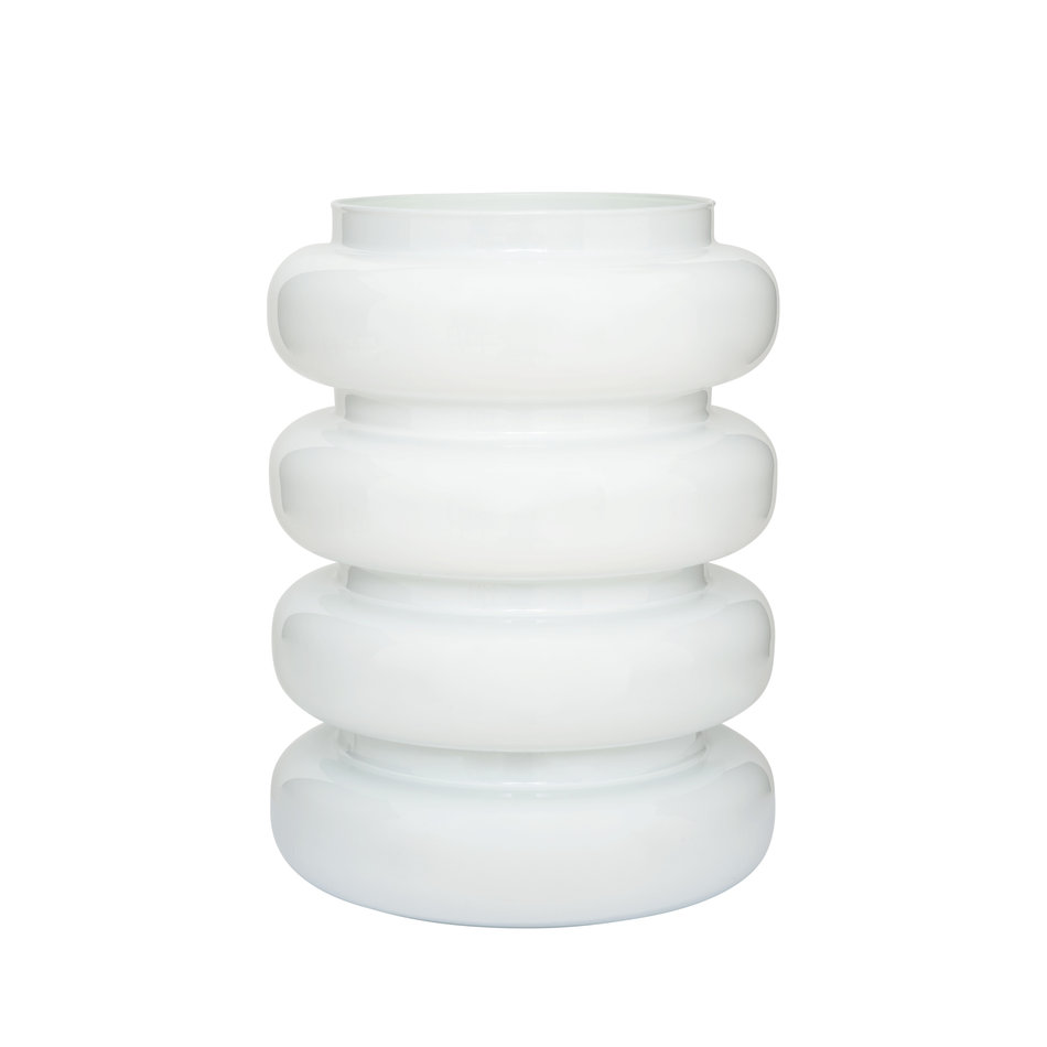Vase Bulb - White - Glass