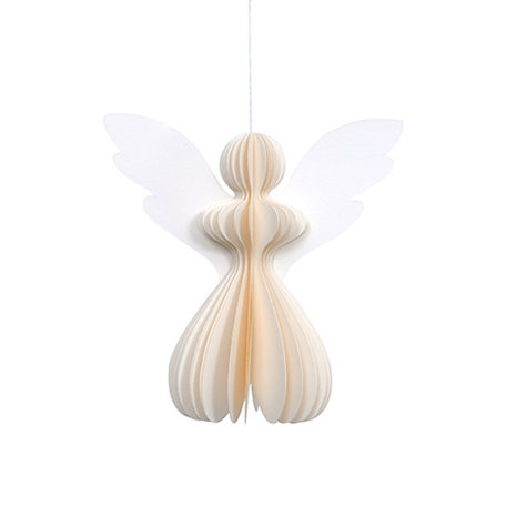 Christmas angel - Paper -  Ivory - 12,5 cm