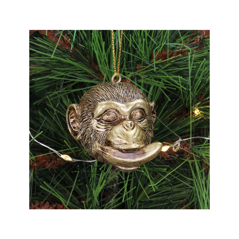 Christmas ornament - Monkey - Shut up