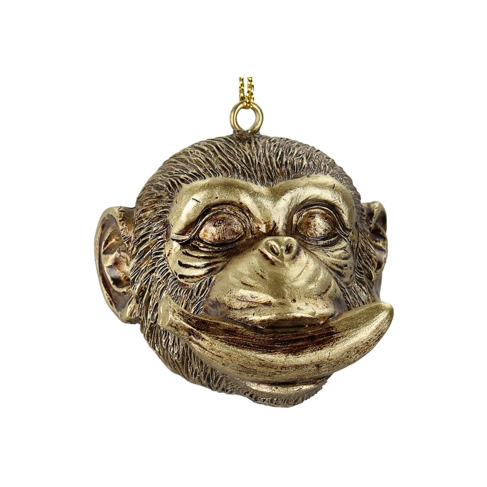 Christmas ornament - Monkey - Shut up