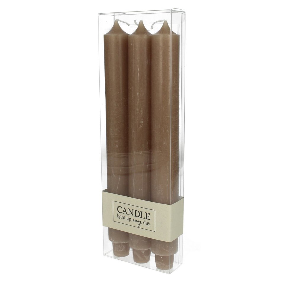 Candle - Taupe - 3 pcs