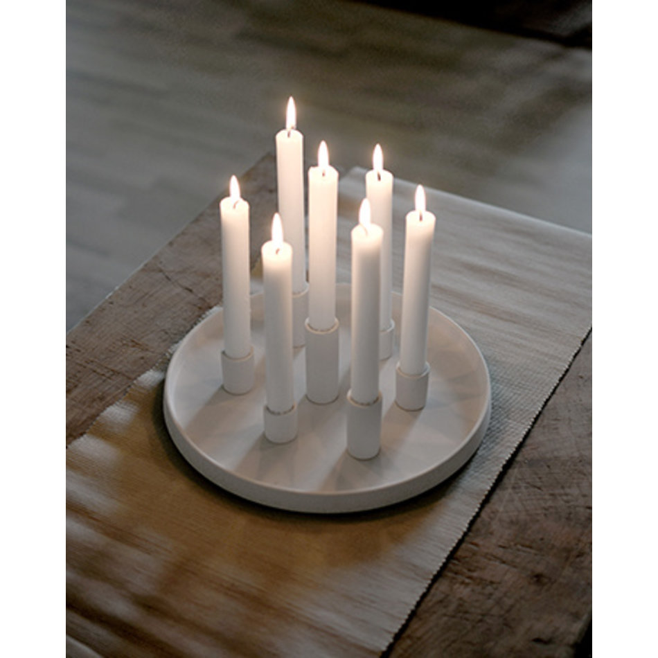 Candle holder Lingsberg - Ceramics - White