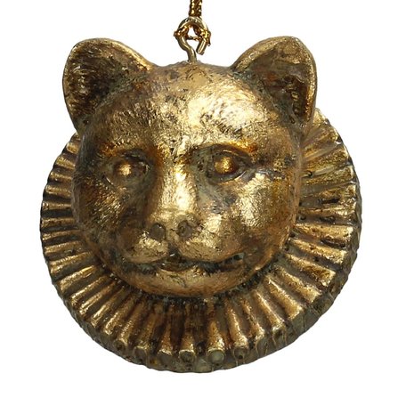 Kerst ornament kat - Kraag - Goud