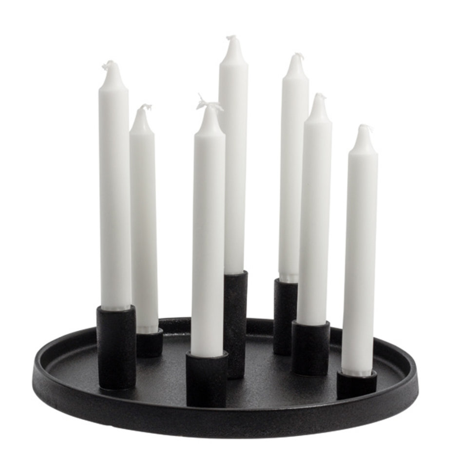 Candle holder Lingsberg - Ceramics - Black