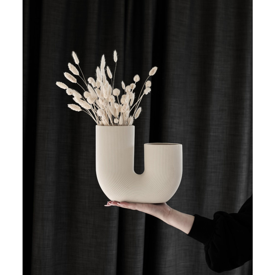 Vase Stravalla - U shape  - Beige