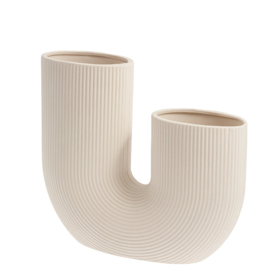 Vase Stravalla - U shape  - Beige