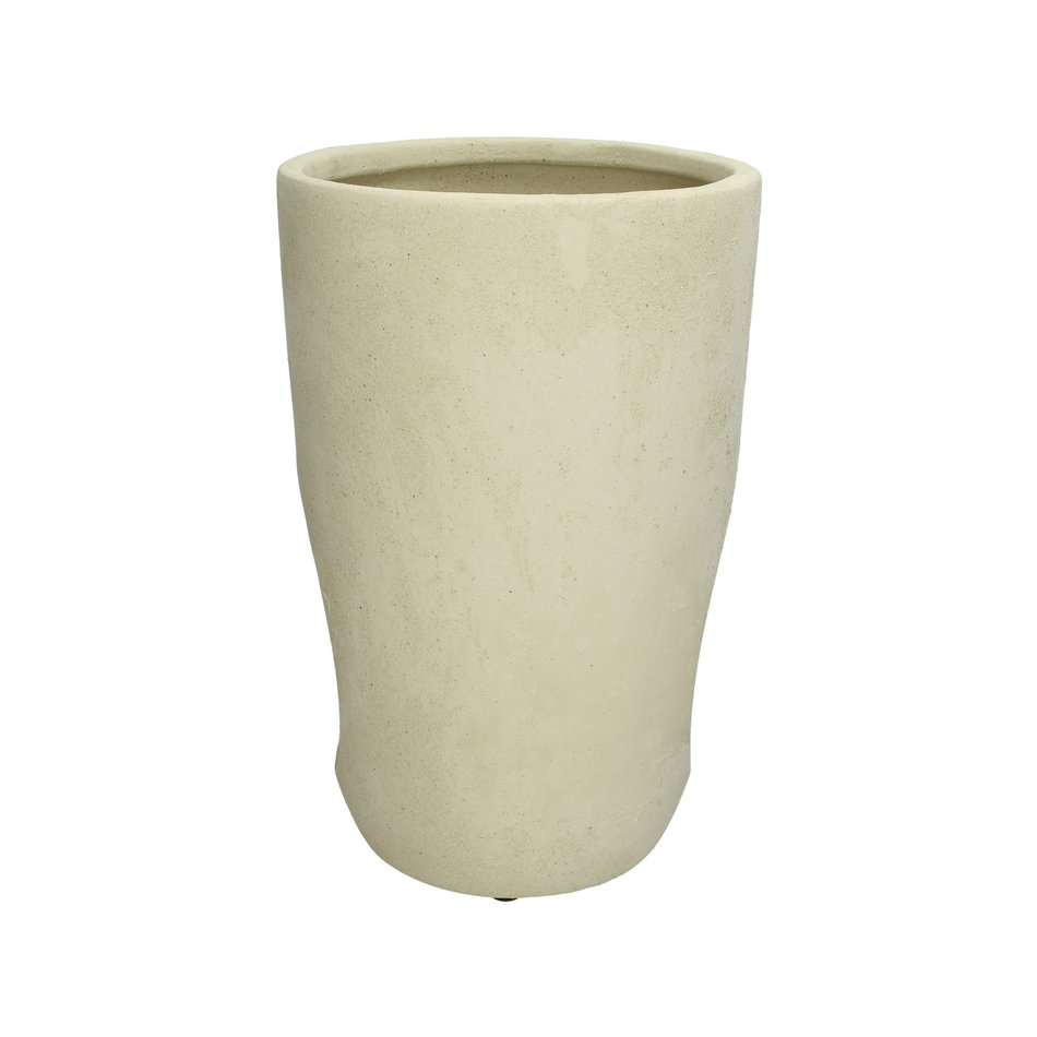 Design bloempot - Beige - H 34 cm