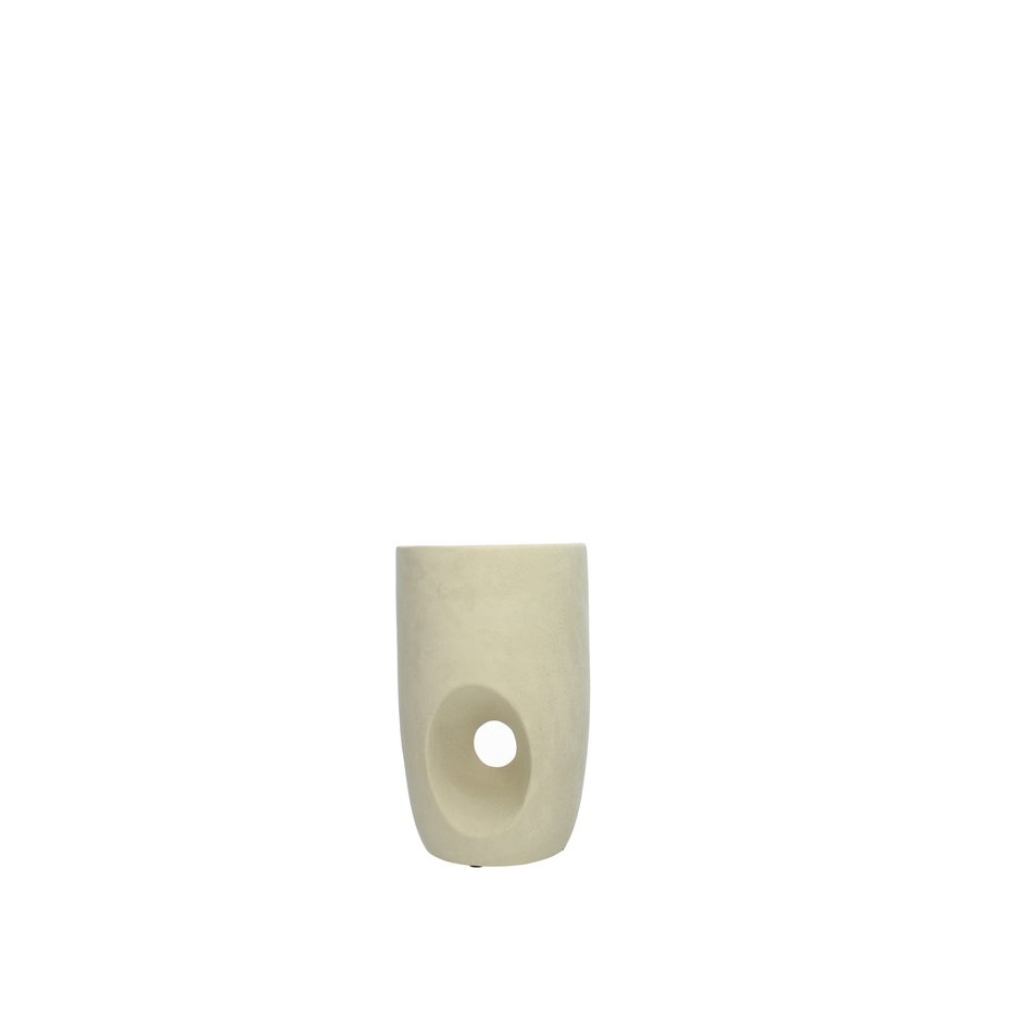 Design bloempot - Beige - H 34 cm