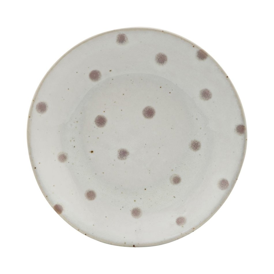 Plate Dots - Greige