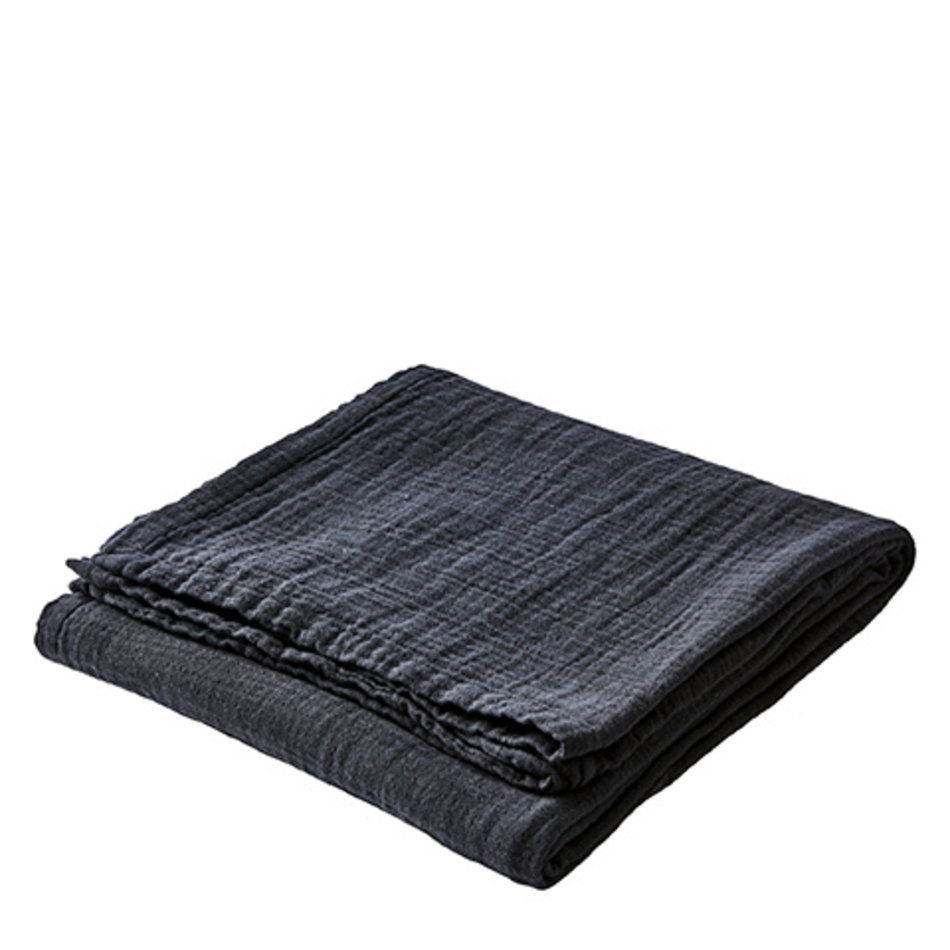 Elsa tablecloth - Black - 140 cm x 220 cm