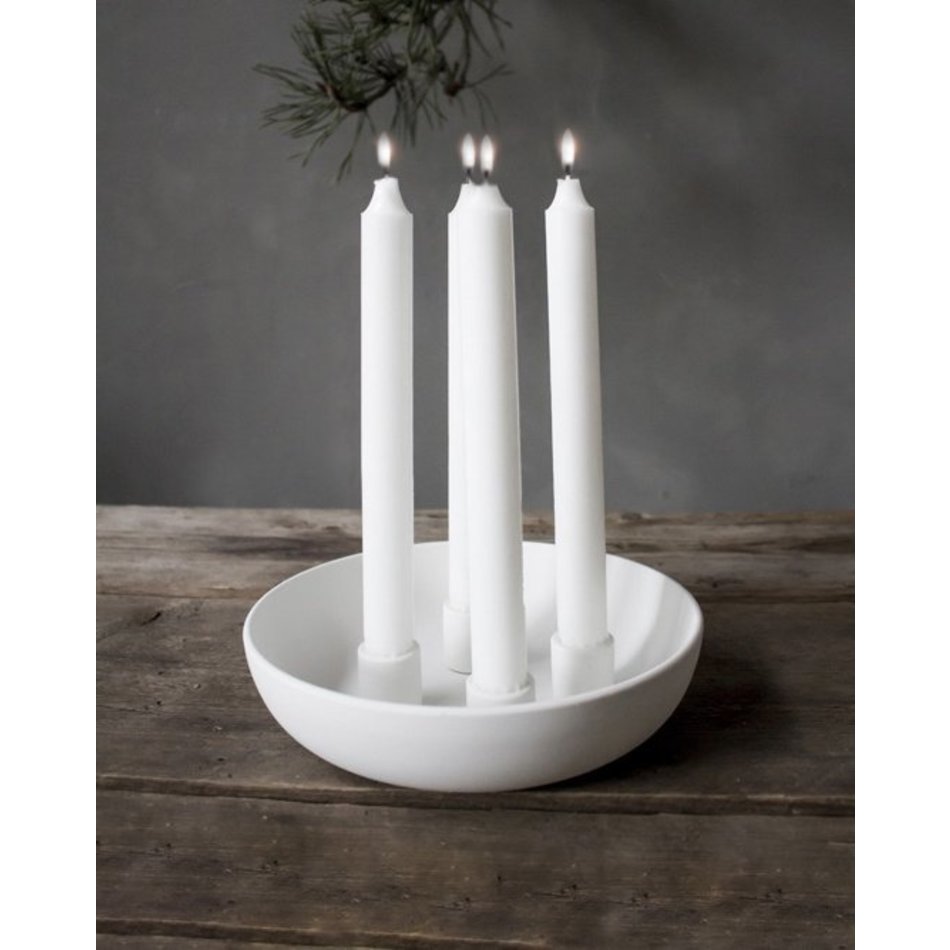 Candle holder Granholmen - Ceramics - White