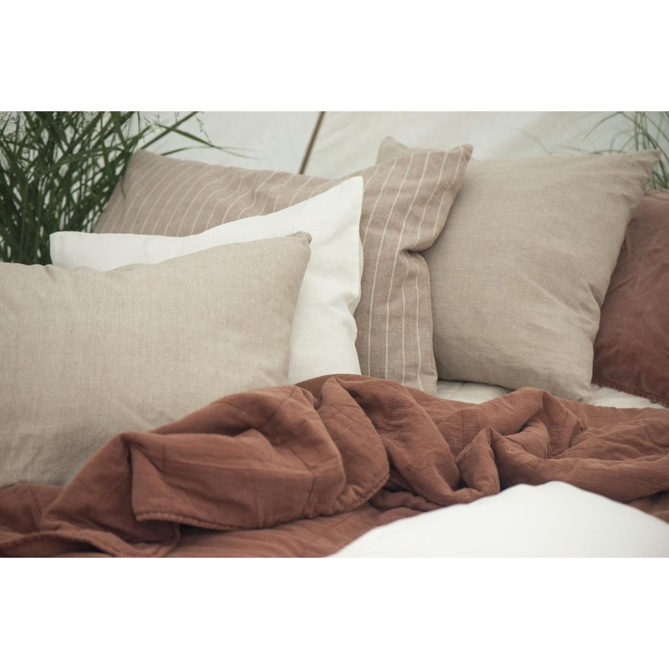 Cushion cover stripes - Beige - 50 cm x 70 cm