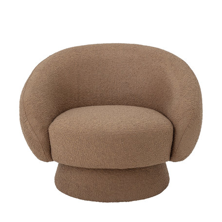 Lounge chair Ted - Boucle - Brown