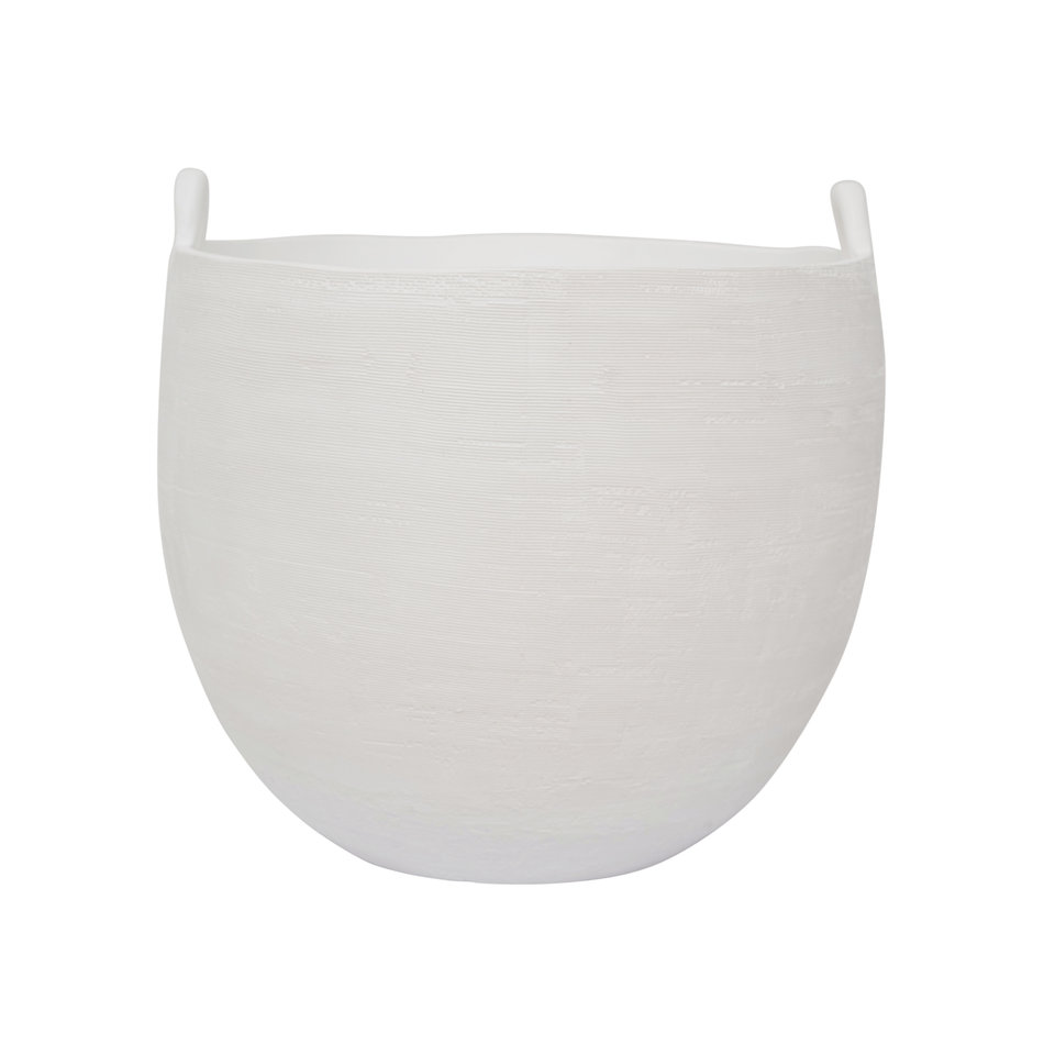 Deco pot Honey - White