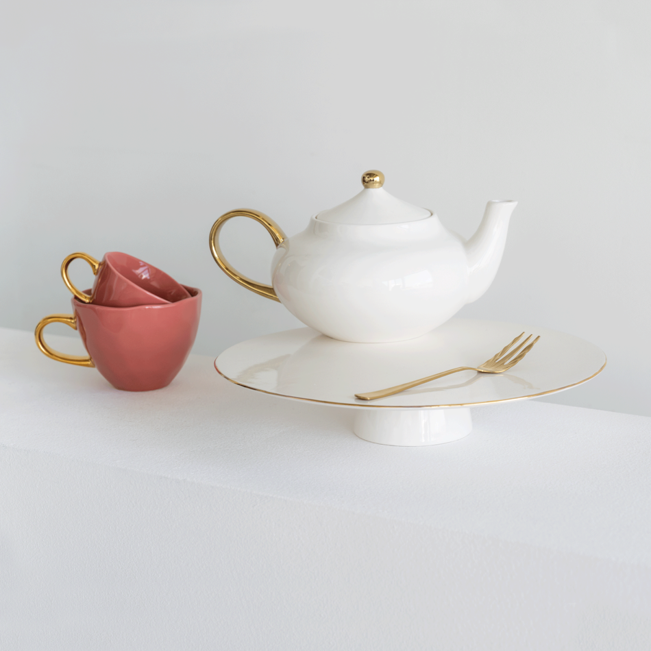 Goodmorning teapot - White / Gold