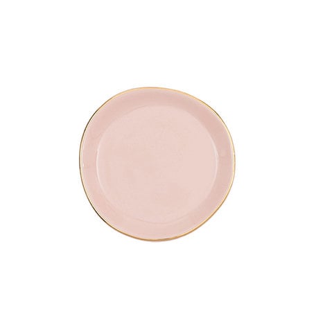 Goodmorning bordje - Old pink - Ø 9 cm