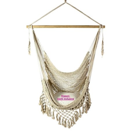 Macrame hanging chair - Beige