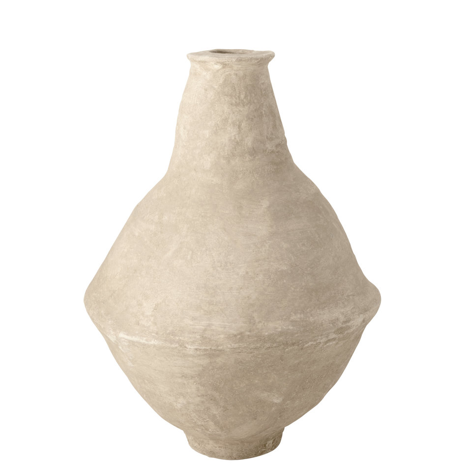 Vase XL - Paper mache - White